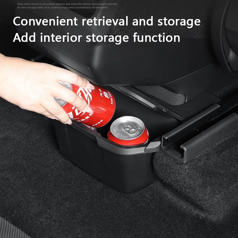 Rear Center Console Storage Box with Lid for Tesla Model Y L (2025-2026)