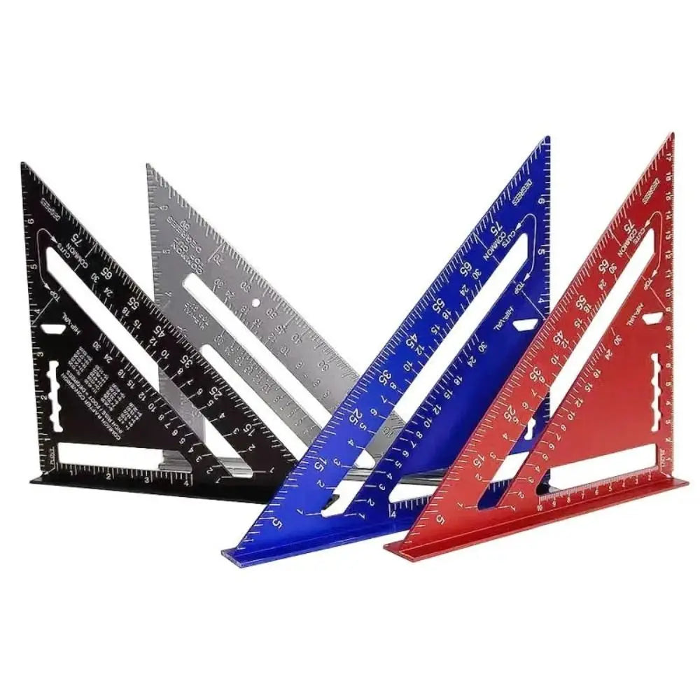 7 Inch Aluminum Triangle Ruler - Protractor Square & Marking Tool - image 5