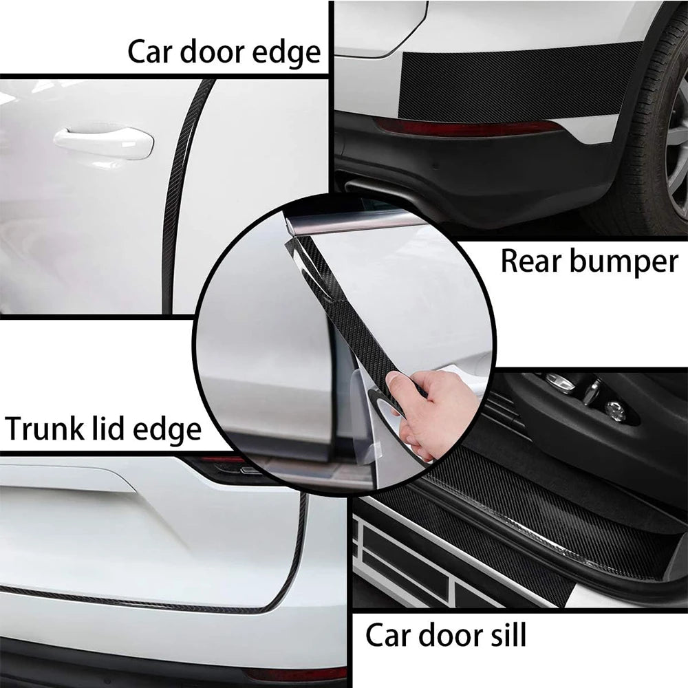 Carbon Fiber Car Door Edge Protector Tape - Universal Scratch Guard - image 3
