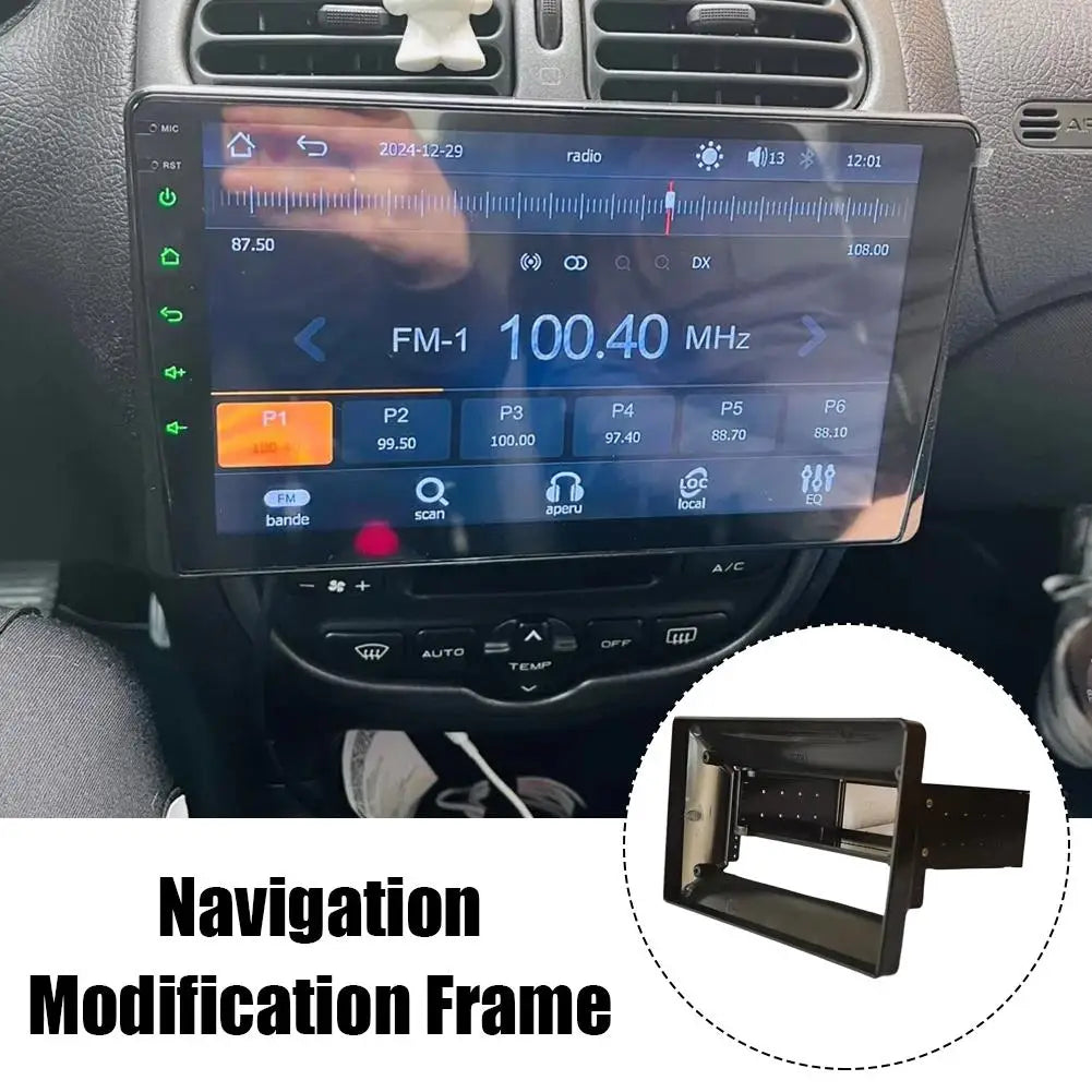 Universal 1DIN to 9 Inch Car Stereo Installation Frame Kit - image 2