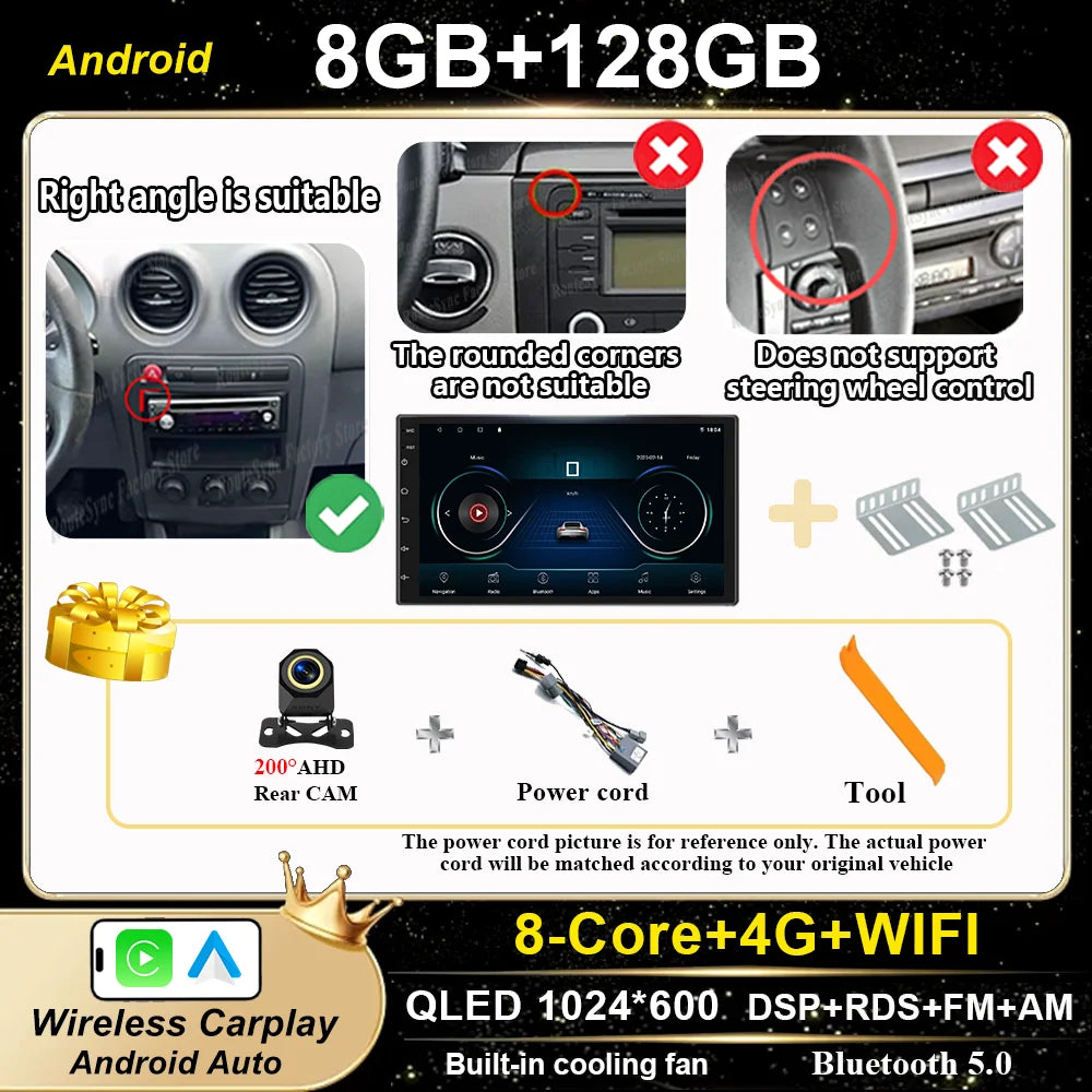 7-inch Android Car Stereo for Seat Ibiza 2000-2007 GPS CarPlay - image 14