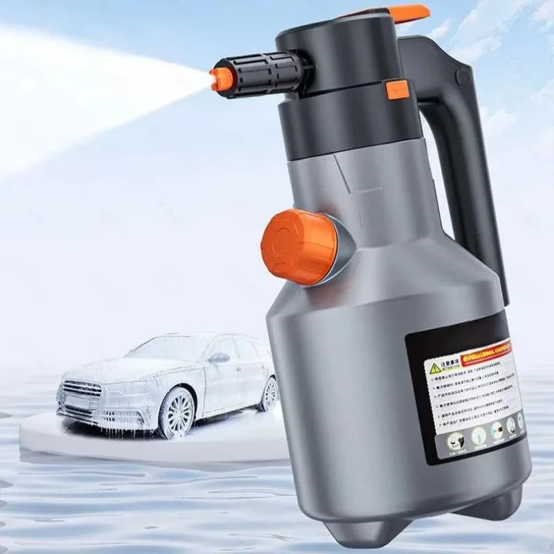 2L Handheld Electric Foam Sprayer, Motorized Snow Foam Cannon for Car Wash