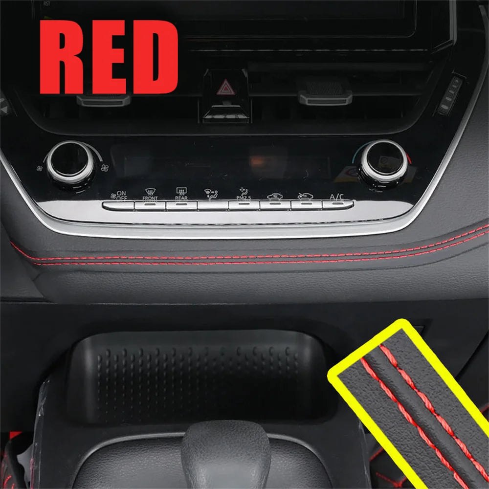 Braided PU Leather Decorative Trim Strip for Car Interior, 0.5m or 2m