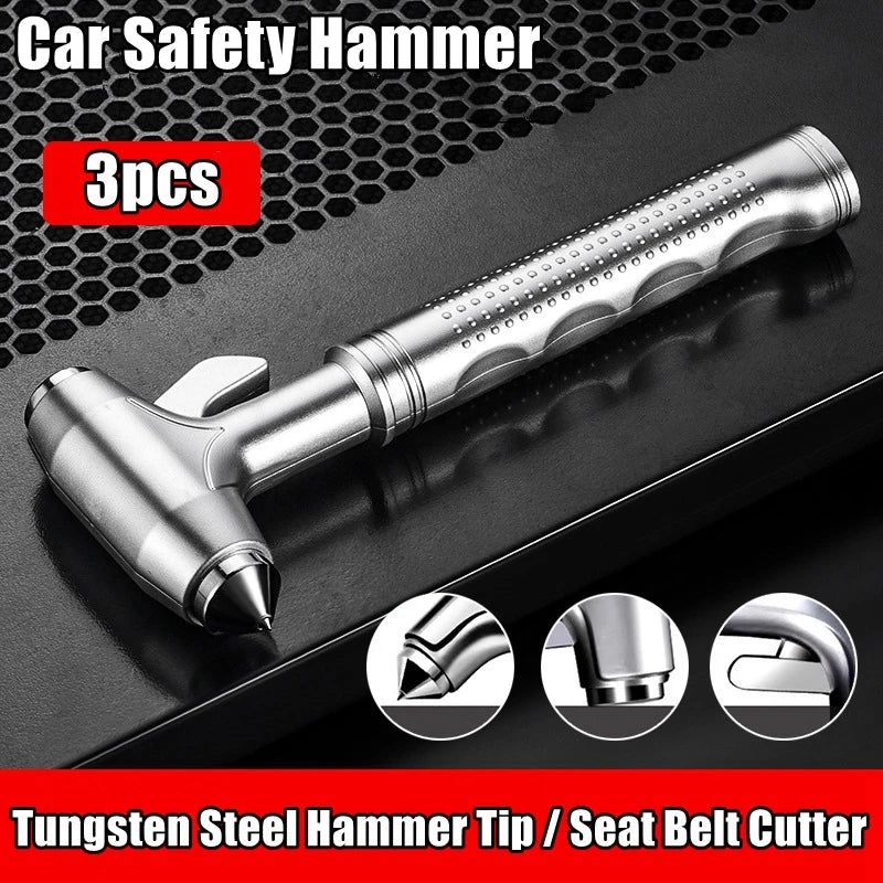 Car Safety Hammer, Emergency Window Breaker & Seat Belt Cutter