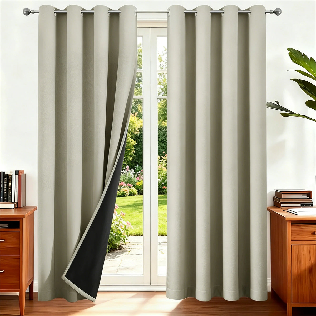 Eyelet Thermal Blackout Curtains – 100% Light Blocking