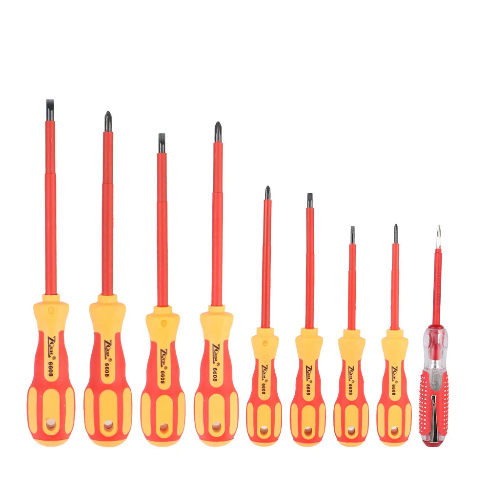 Electrician Magnetic Insulated Screwdriver Set - Phillips & Slotted - image 7
