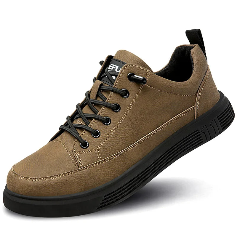 Waterproof Leather Steel Toe Safety Work Boots, Puncture-Proof