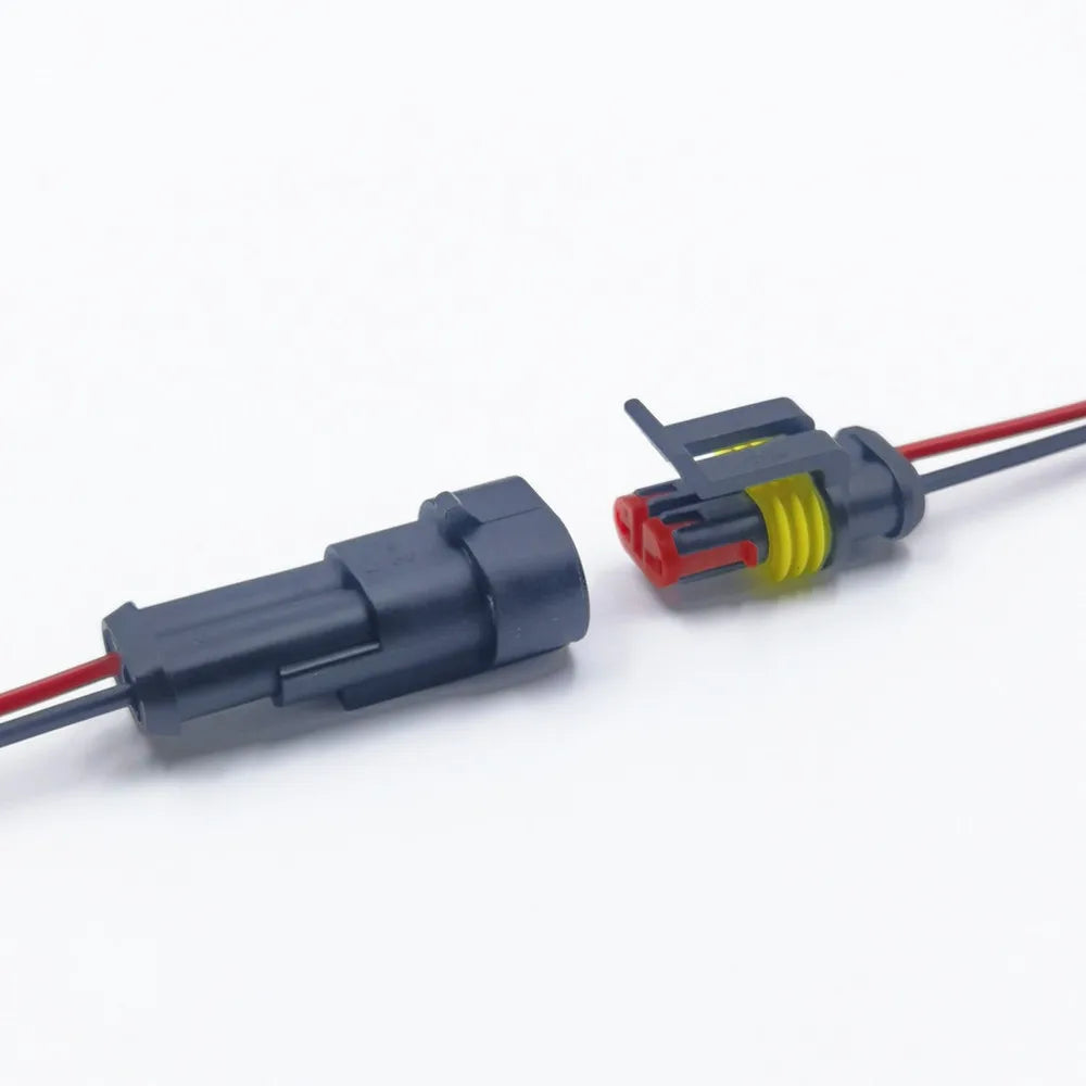 Sealed Automotive Wire Connectors, 1 to 4 Pin, Pre-Wired