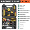 8/9/12/13Pcs Household Tool Set – Repair Kit with Screwdriver & Hammer - image 14