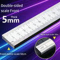 5mm Thick Stainless Steel Ruler – Heavy-Duty Measuring Scale