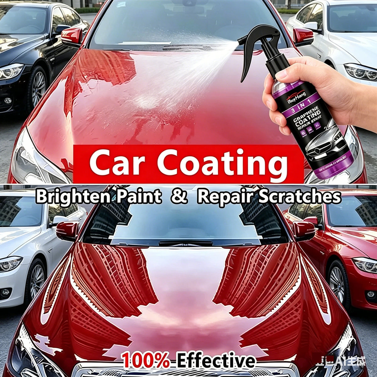 Graphene Ceramic Coating Spray for Car Paint and Glass, 100ml