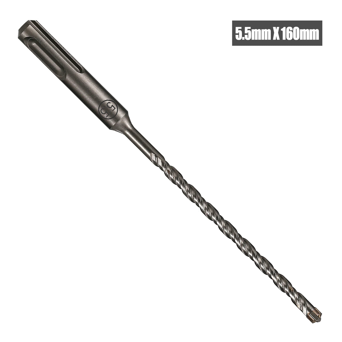 SDS Plus Masonry Hammer Drill Bit, 5-16mm x 160mm Cross Tip for Concrete
