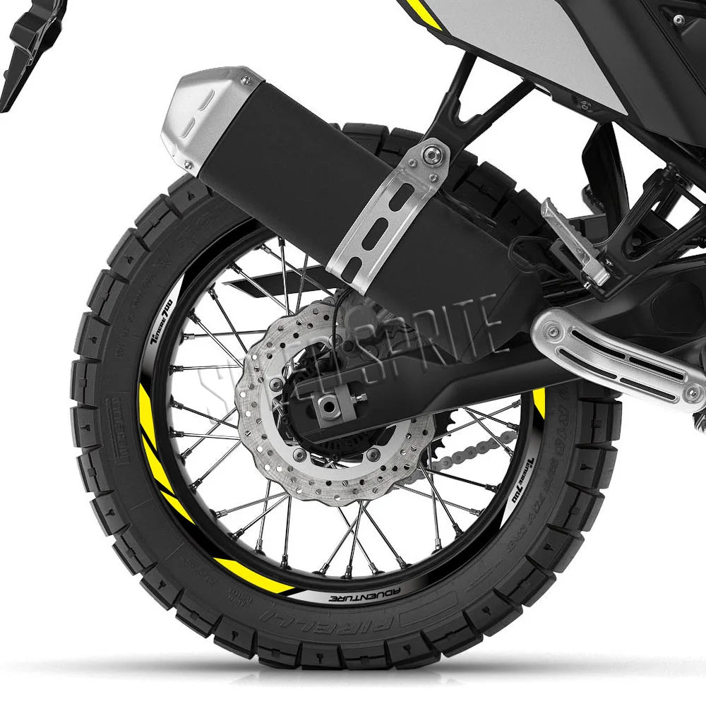 Reflective Wheel Rim Stripe Decals for Yamaha Tenere 700 - view 3