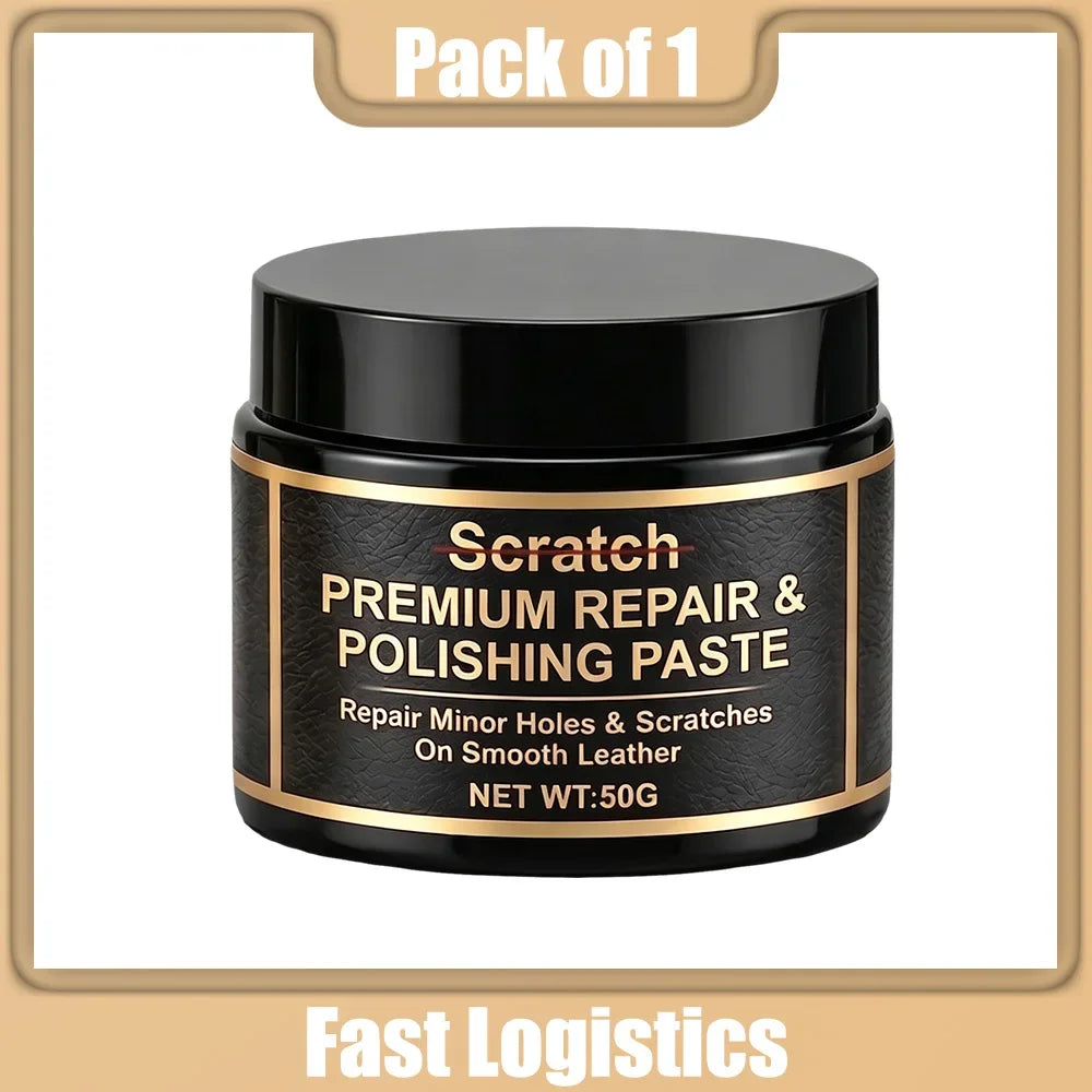 Leather Repair & Polishing Paste for Car Seats, Sofas & Furniture