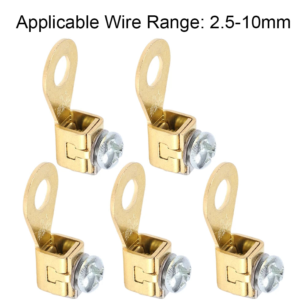 Solderless Copper Battery Cable Terminal Connectors, 6mm Hole