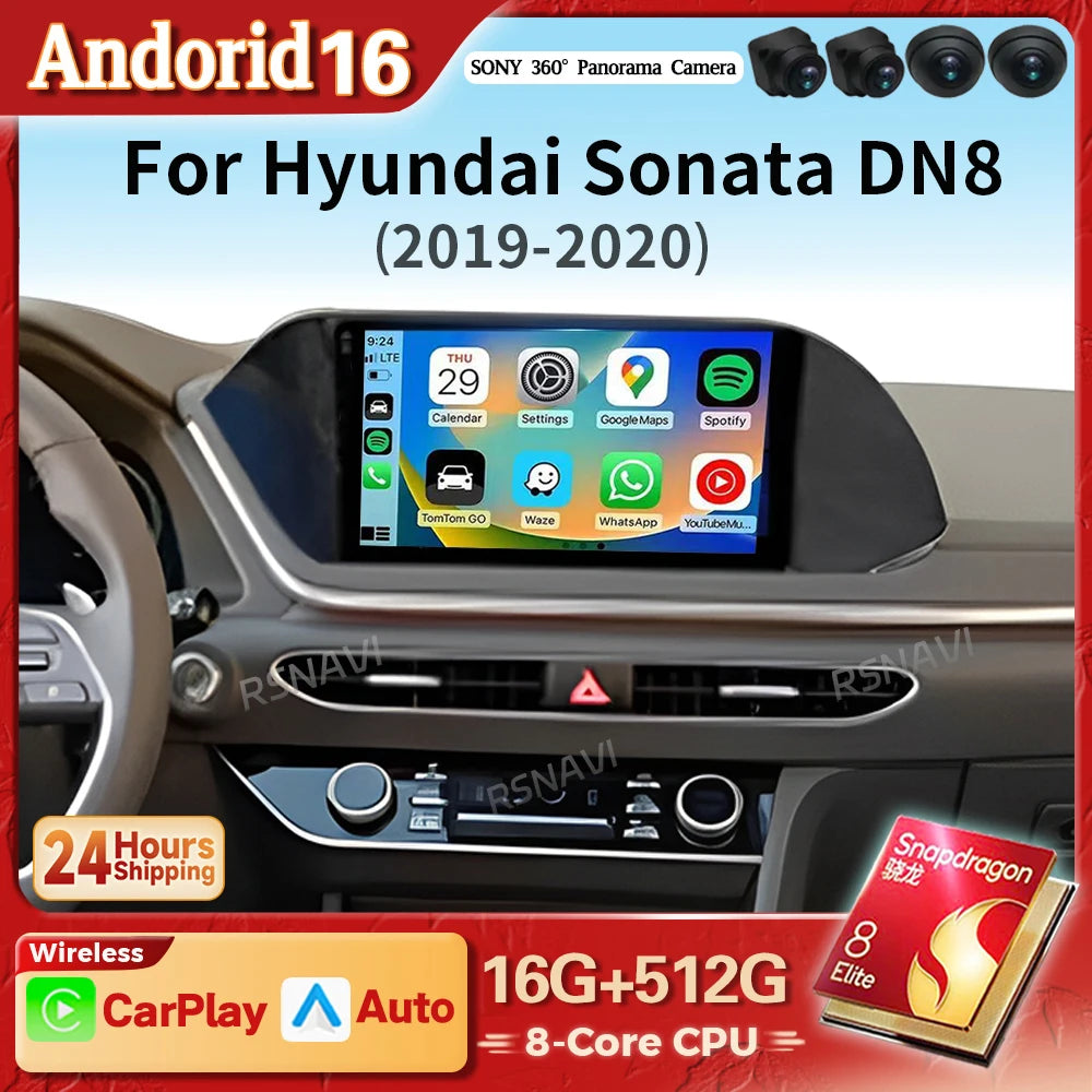 Hyundai Sonata DN8 Car Radio with Android Auto & CarPlay