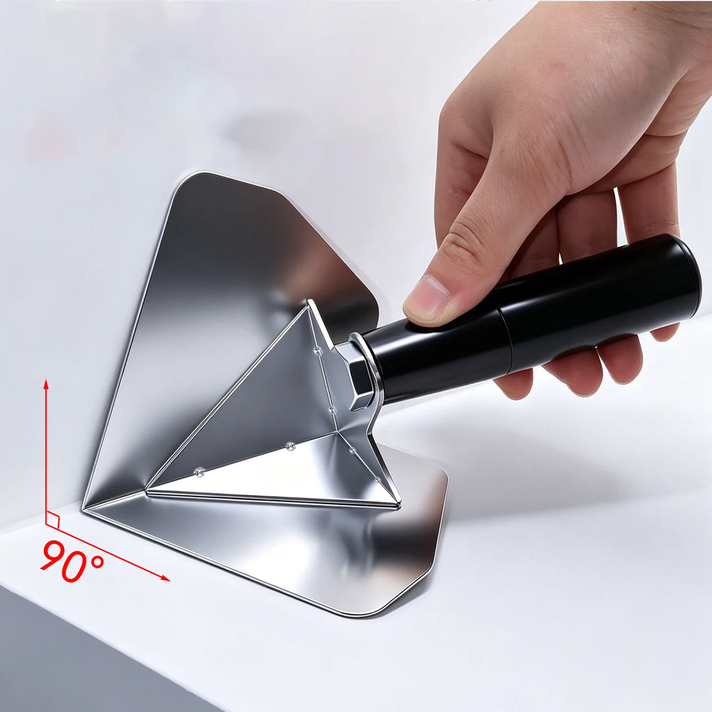 Stainless steel corner trowel 90 degree, internal and external angle finishing tool