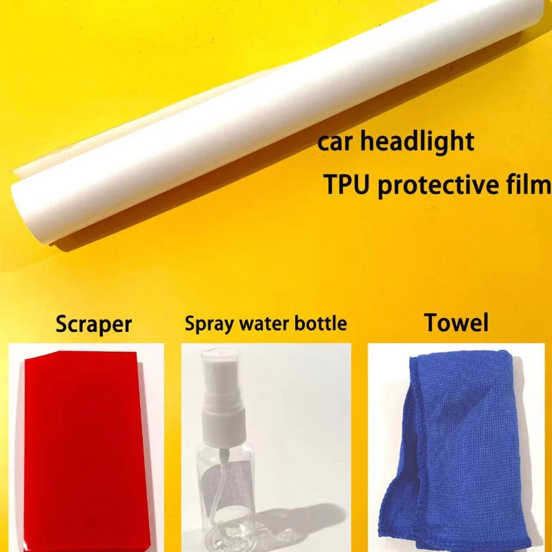 Self-Healing Smoked Black TPU Headlight Protection Film for Audi - image 6