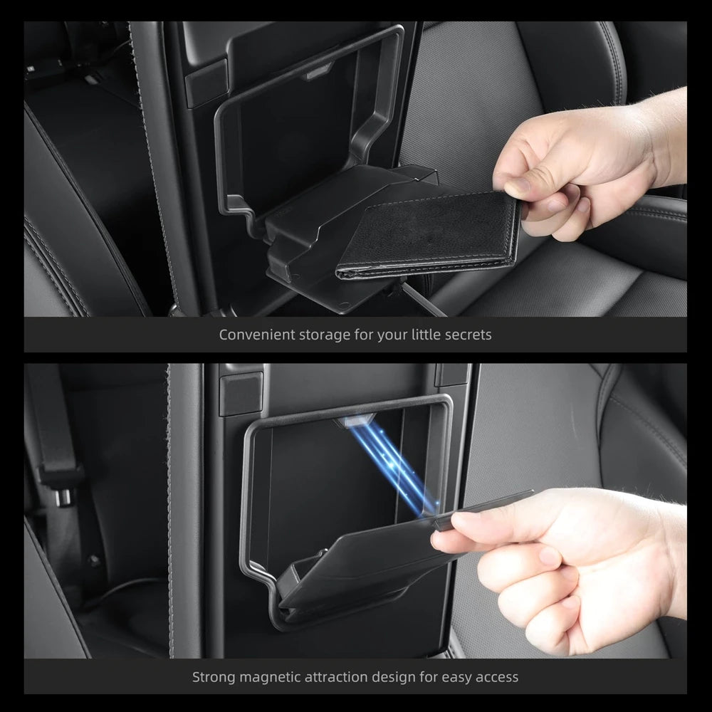 2025 2026 Model Y Juniper (Standard, Premium & Performance) Model YL Model 3 Center Console Armrest Hidden Storage Box