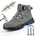 Steel Toe Safety Shoes Men Anti-puncture Work Boots Non-slip Wear Resistant Industrial Protective Labor Shoes Breathable Safety