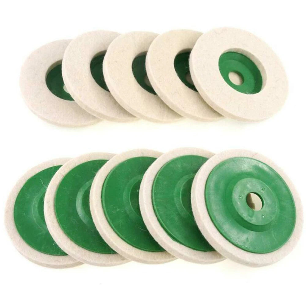 3/10/12pcs Polishing Wheels Polishing Pads Grinding Discs Angle Grinder Accessories Angle Grinder Wheels, Felt Polishing Discs
