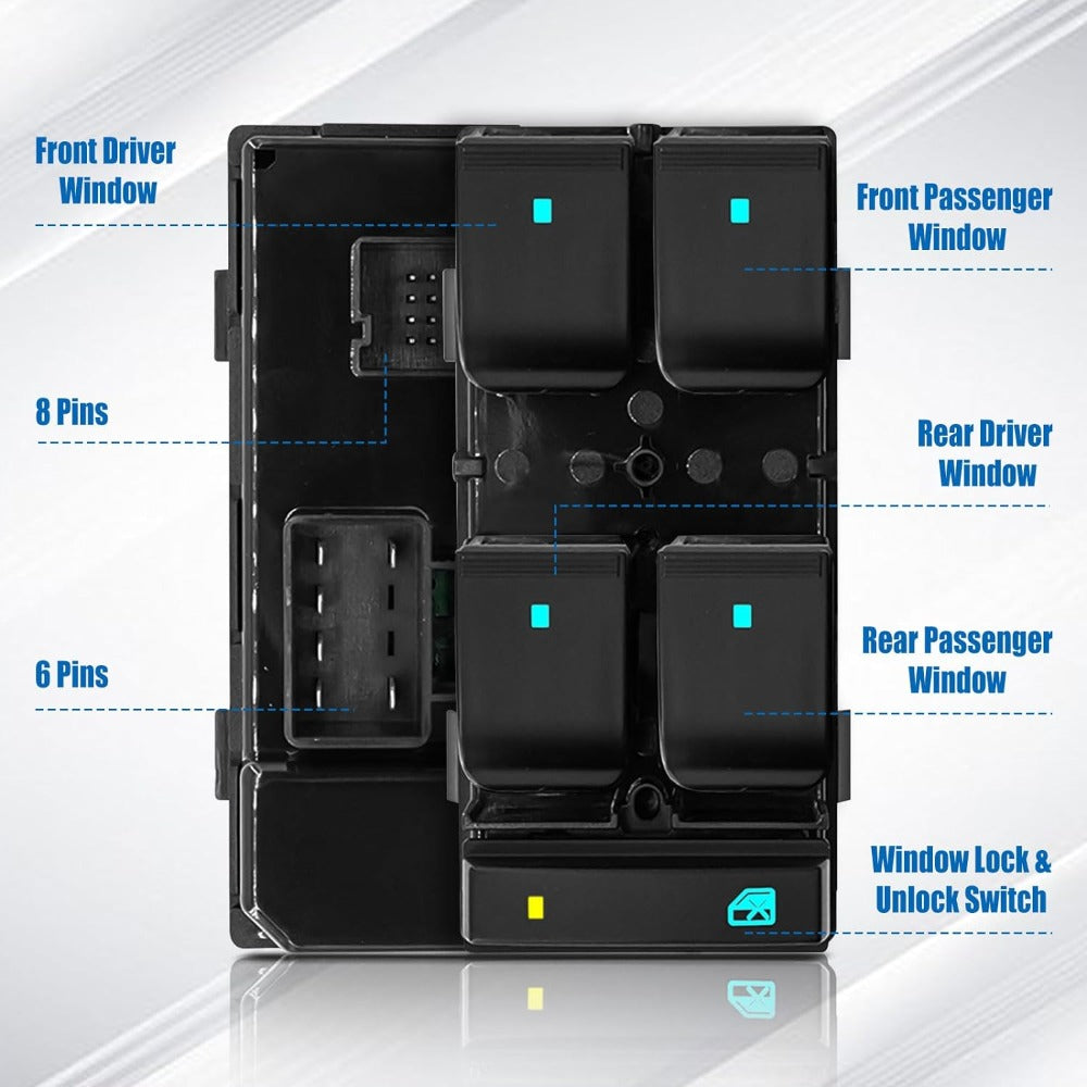 Chevy GMC Power Window Switch Set (4-Pack) - Silverado Sierra - image 10
