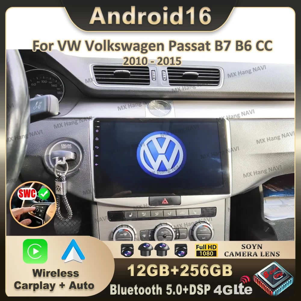 5G 9" Touchscreen Android Car Stereo for VW Passat CC 2010-2015