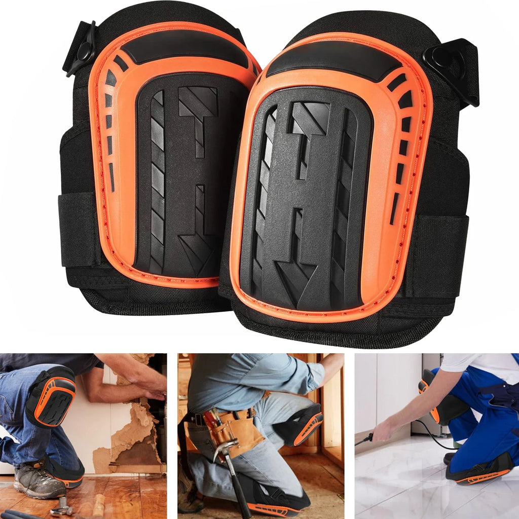 Knee Pads for Work-Heavy Duty Support Kneepads with Gel Cushion&Anti-Slip Straps-Construction,Flooring,Gardening,Cleaning,Tile