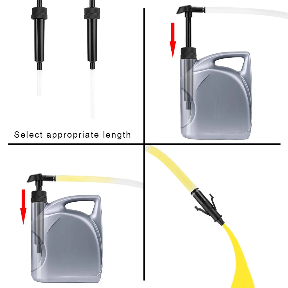Hand Siphon Pump Fuel Oil Diesel Liquid Syphon for Auto Transmission Gasoline Manually Pressing Petrol Transfer Pump