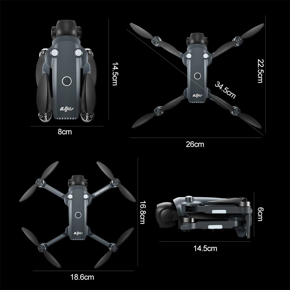 Lenovo V988 Foldable 8K Drone Dual Camera Brushless Quadcopter - image 30