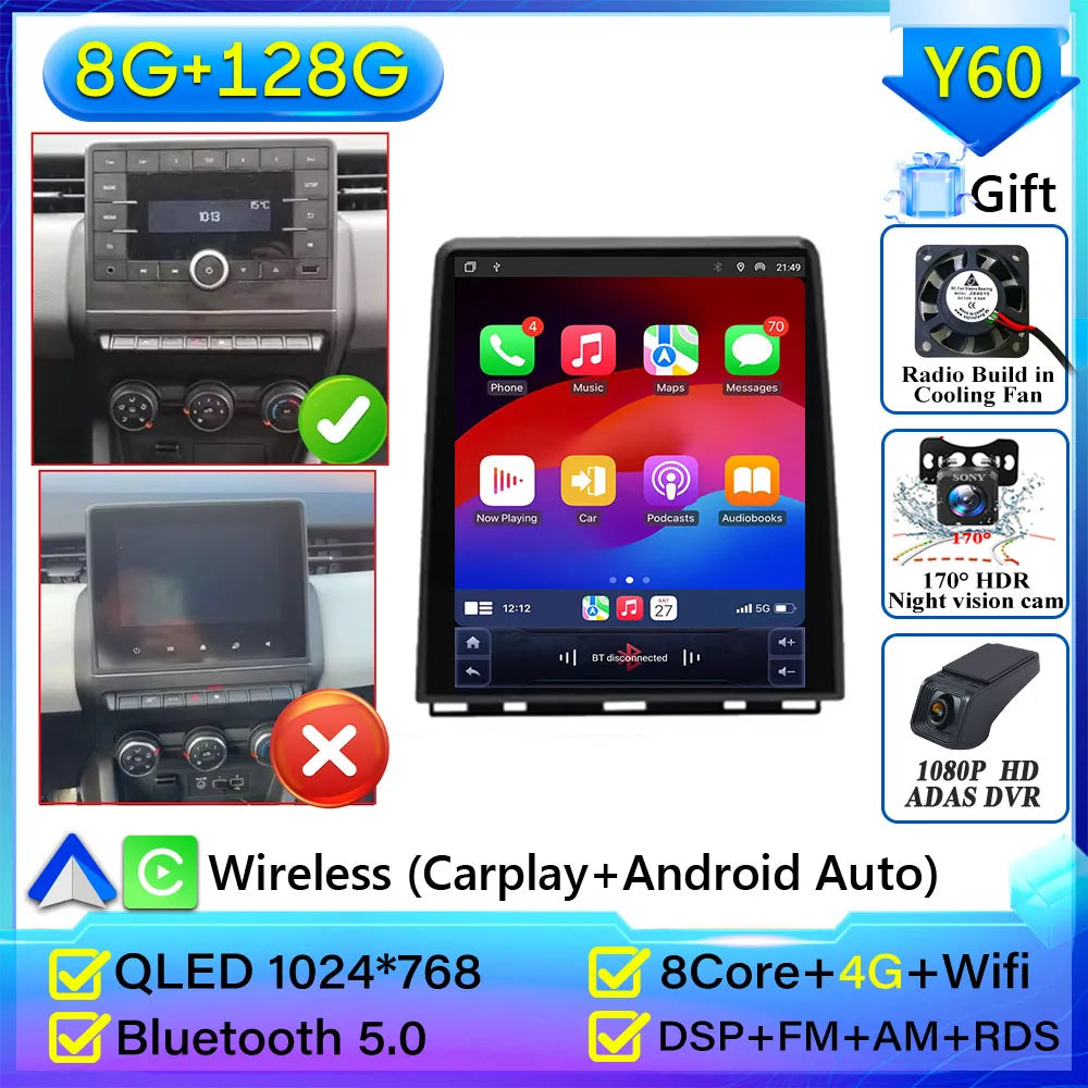 Renault Clio 5 Multimedia Car Radio with Android Auto & GPS - image 14
