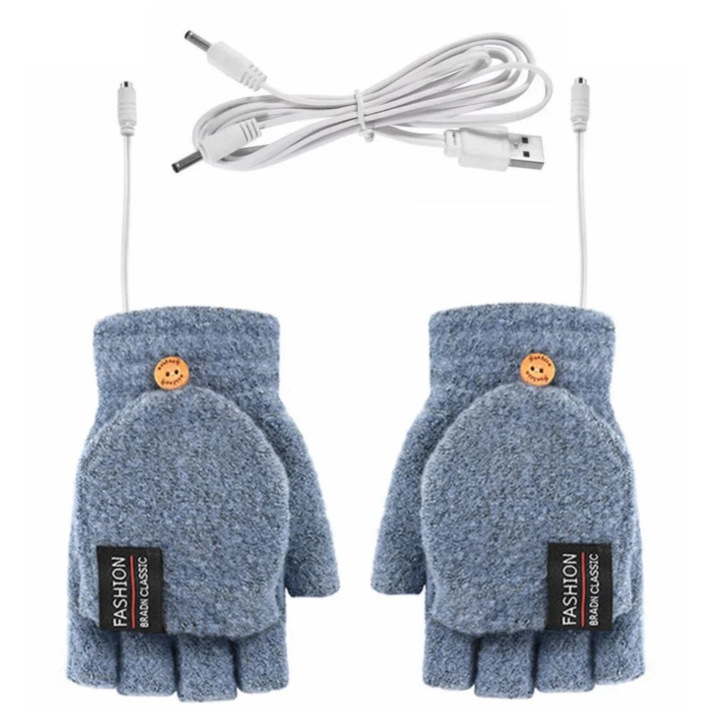 Rechargeable USB Electric Heated Gloves for Skiing & Winter