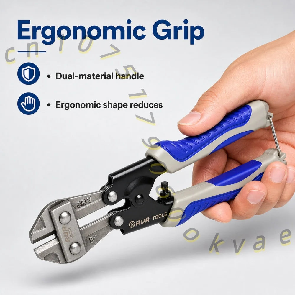 Portable Mini Bolt Cutter 8 Inch Labor-Saving Steel Wire Pliers Ergonomic Handle