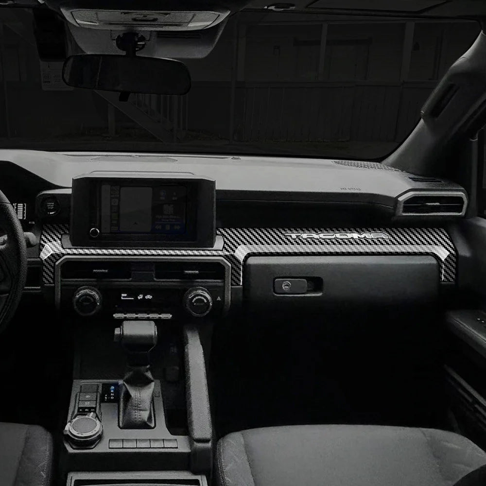 Carbon Fiber Interior Trim Stickers for 2024-2025 Toyota Tacoma - image 3