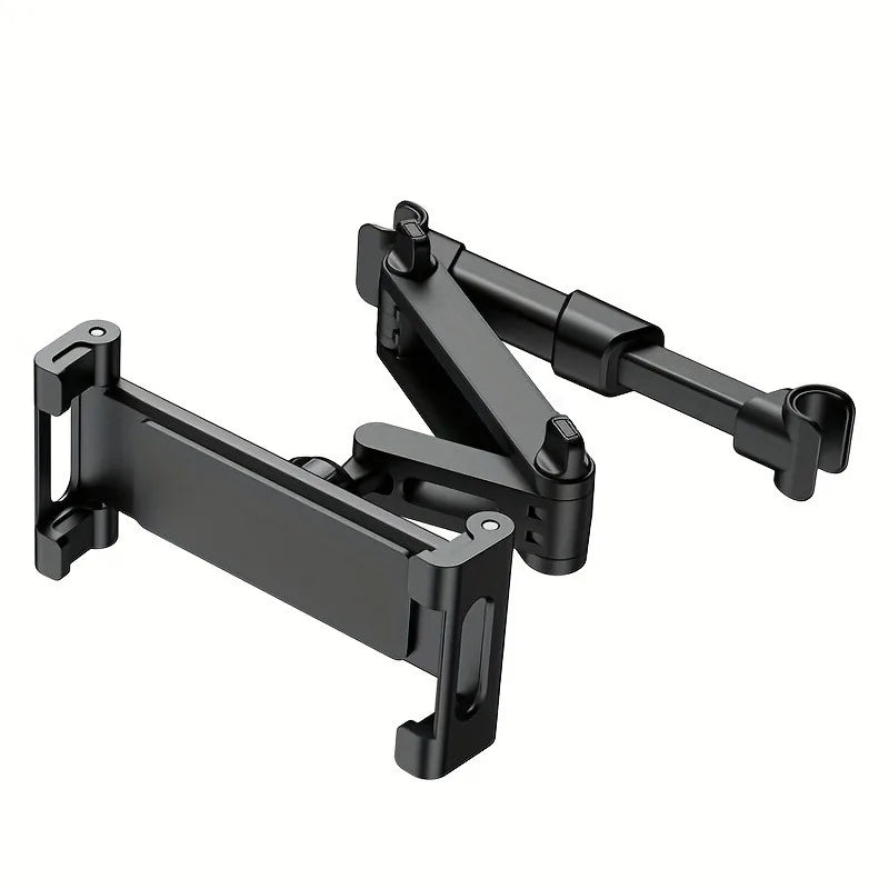 Car Tablet Holder, Headrest Mount Adjustable Stand Cradle Compatible With 5" To 12.9" Cell Phones And Tablets