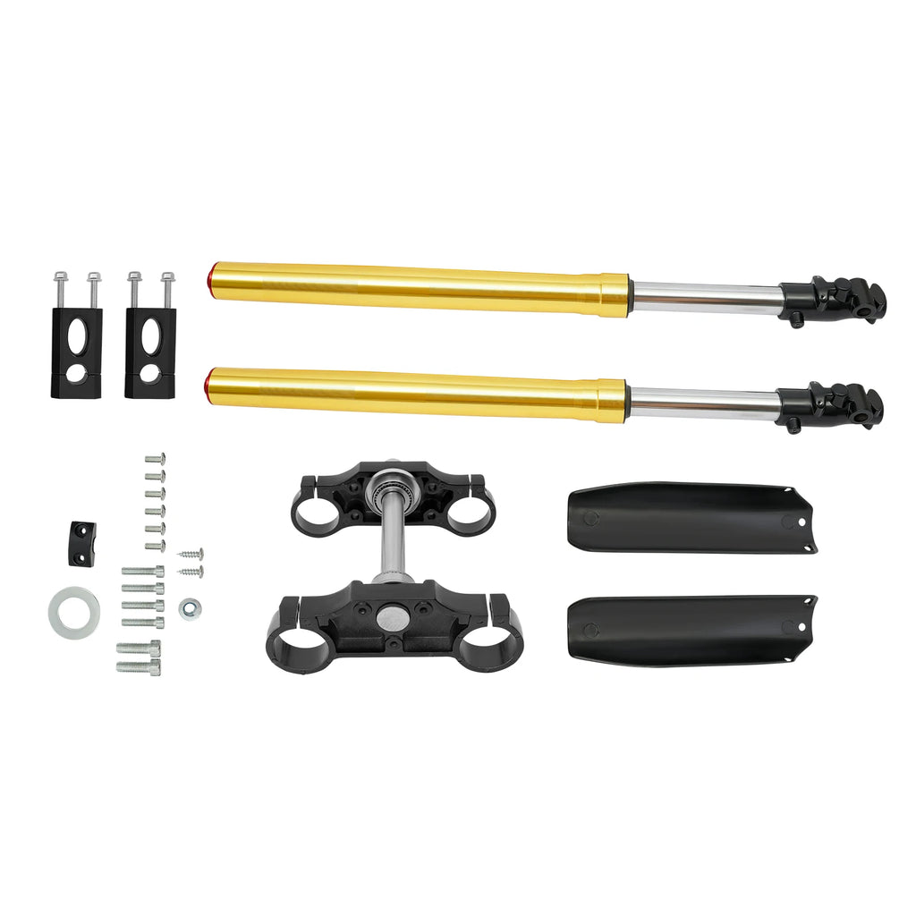29" Length Front Forks Shock Triple Tree Clamp Set for Dirt Pit Bike 45/48mm - image 2