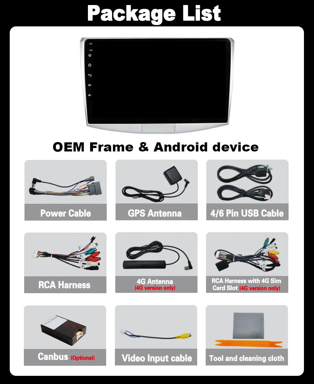 5G 9" Touchscreen Android Car Stereo for VW Passat CC 2010-2015 - image 6