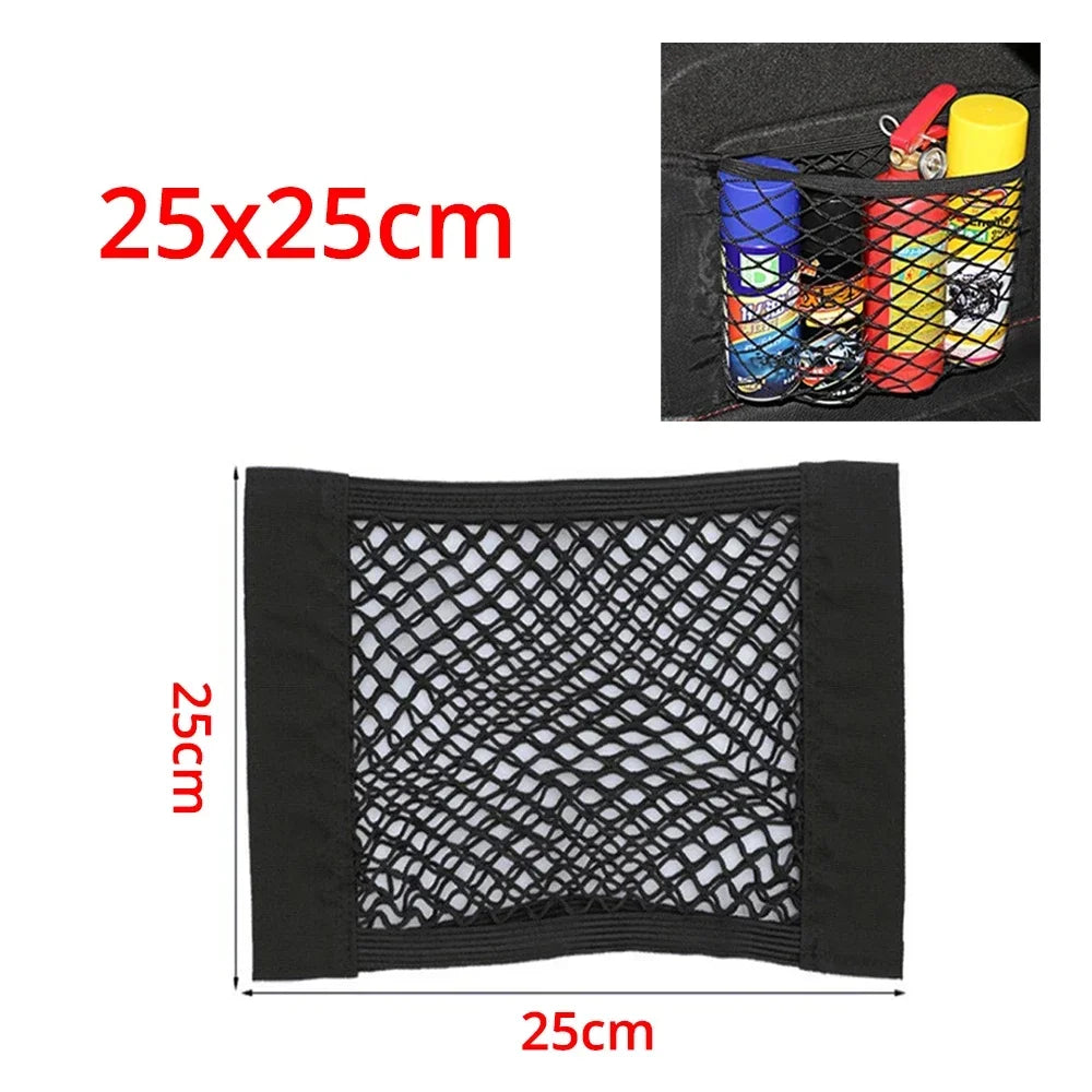 Elastic Mesh Trunk and Seat Back Storage Net, 4 Sizes