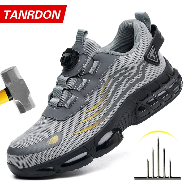 Men's Rotating-Buckle Tactical Safety Boots