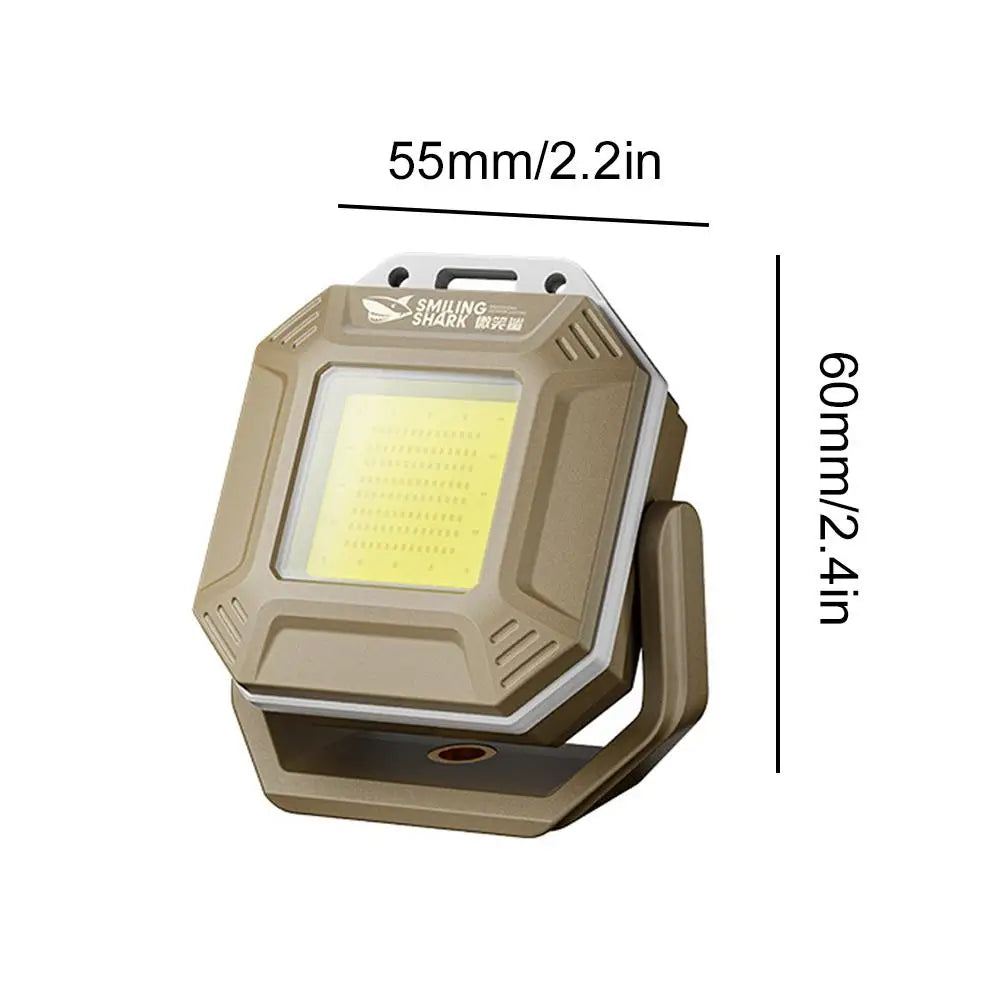 Magnetic Mini Work Light Portable LED Spotlight Lantern Strong Light Flashlight Outdoor Camping Fishing Emergency Rechargeable