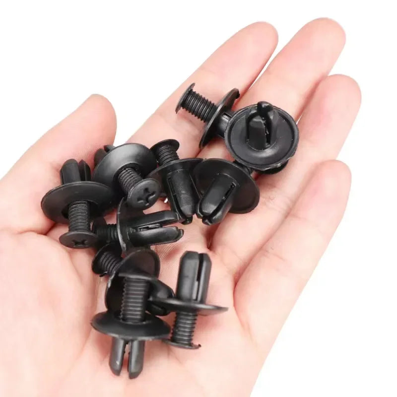 8mm Plastic Push Rivets (100 Pack) for Auto Trim & Bumper Repair - image 3