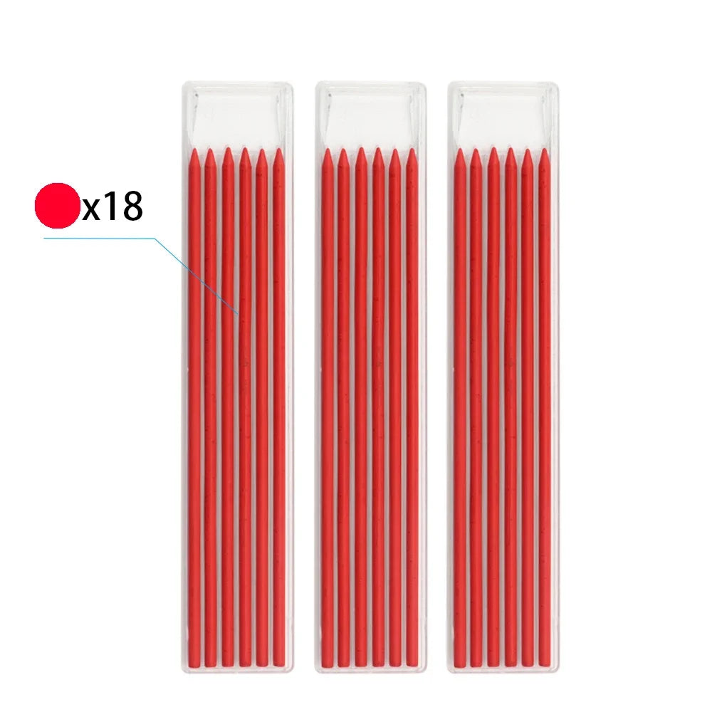 3-Color Carpenter Pencil Set with Sharpener & Refills - image 31