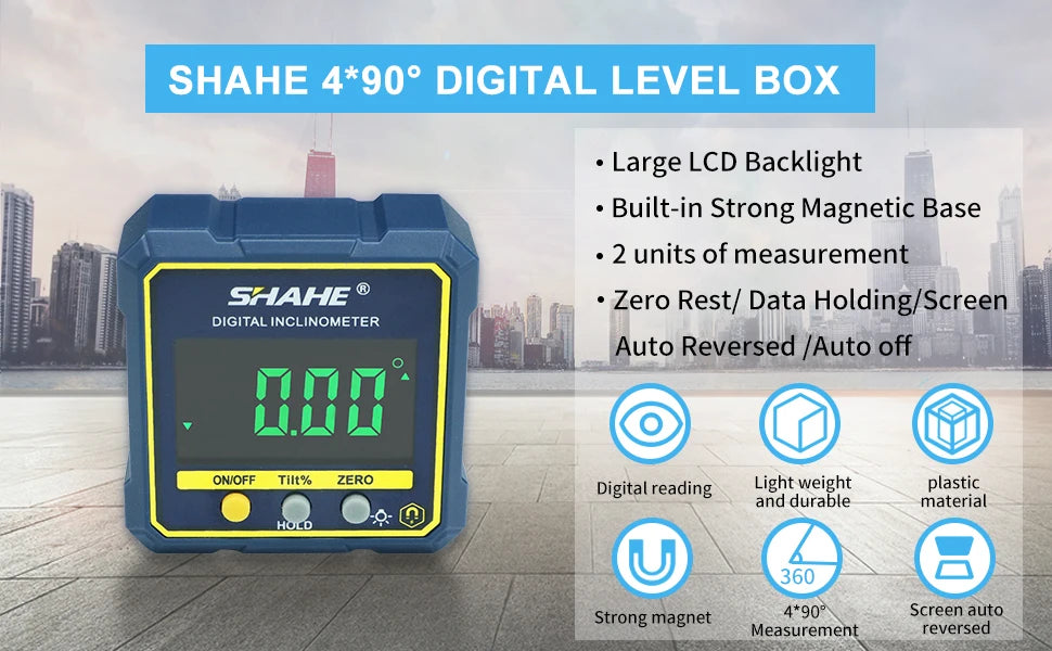 Digital Angle Gauge Magnetic Protractor Inclinometer with Backlight - image 7