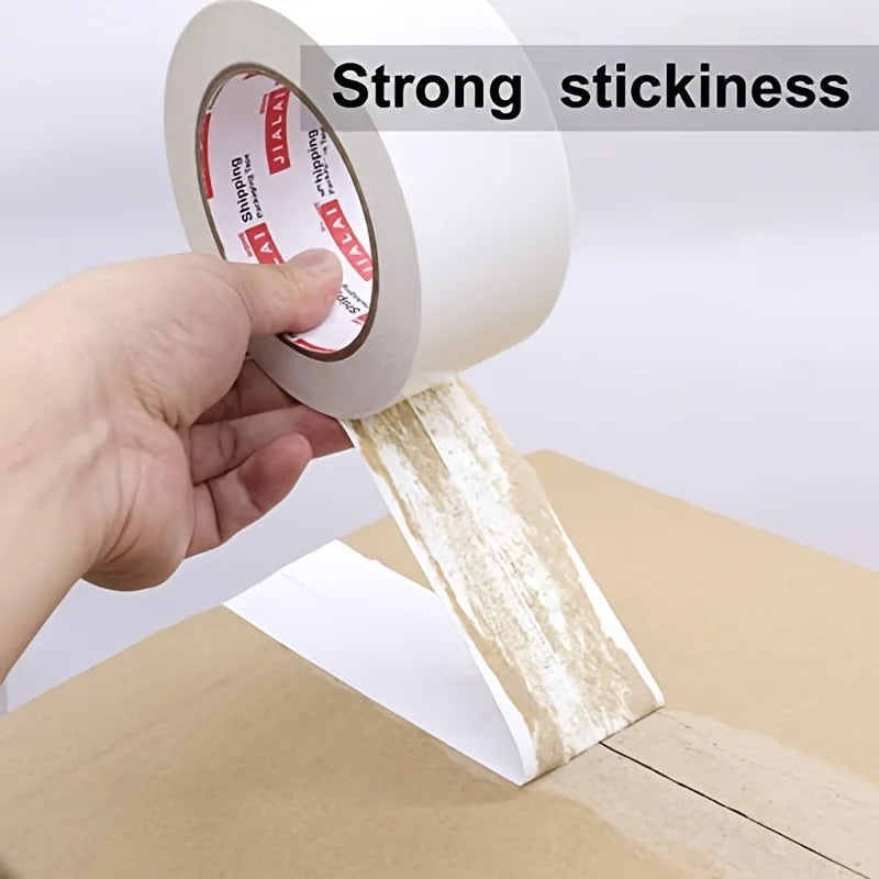 Heavy Duty White Duct Tape, 2 Inches X 30 Yards, 8.27 Mil Thickness, Strong, Flexible, No Residue, for Repairs, Industrial