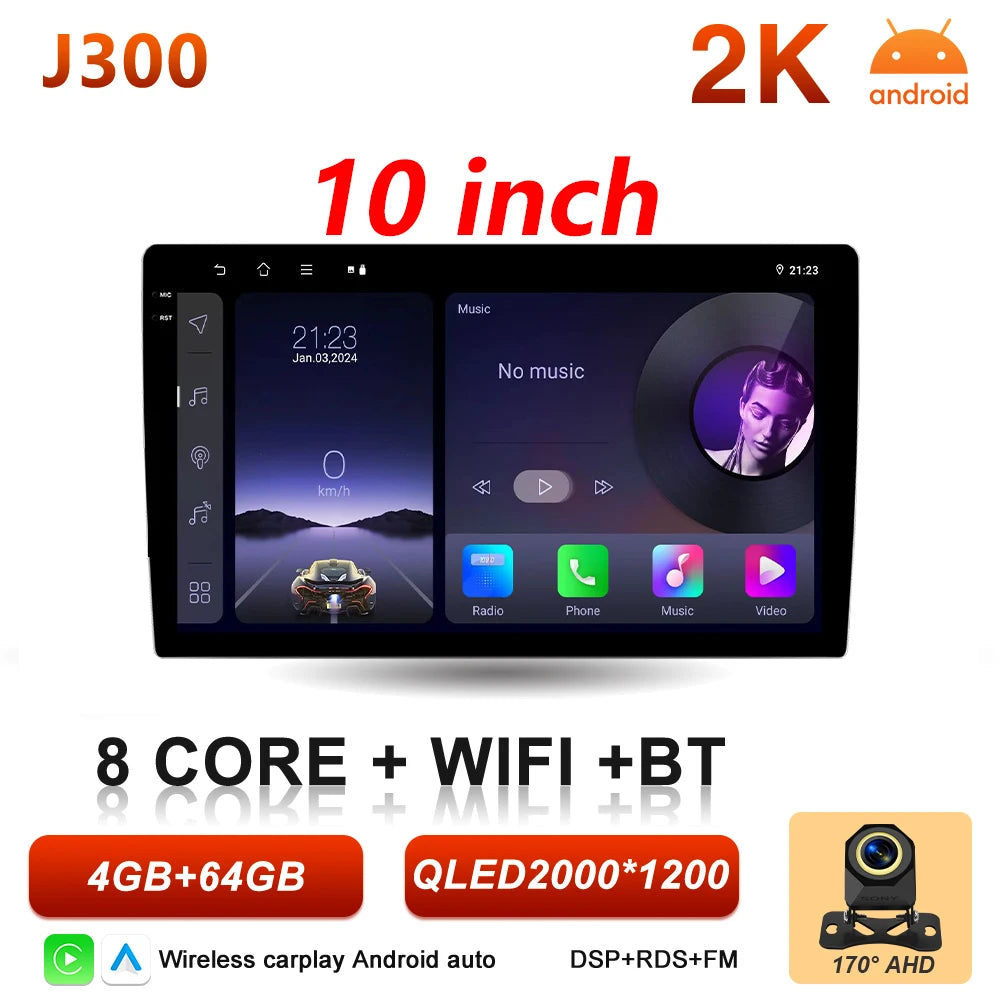 9/10 Inch Double DIN Car Stereo with Wireless CarPlay & Android Auto - image 15