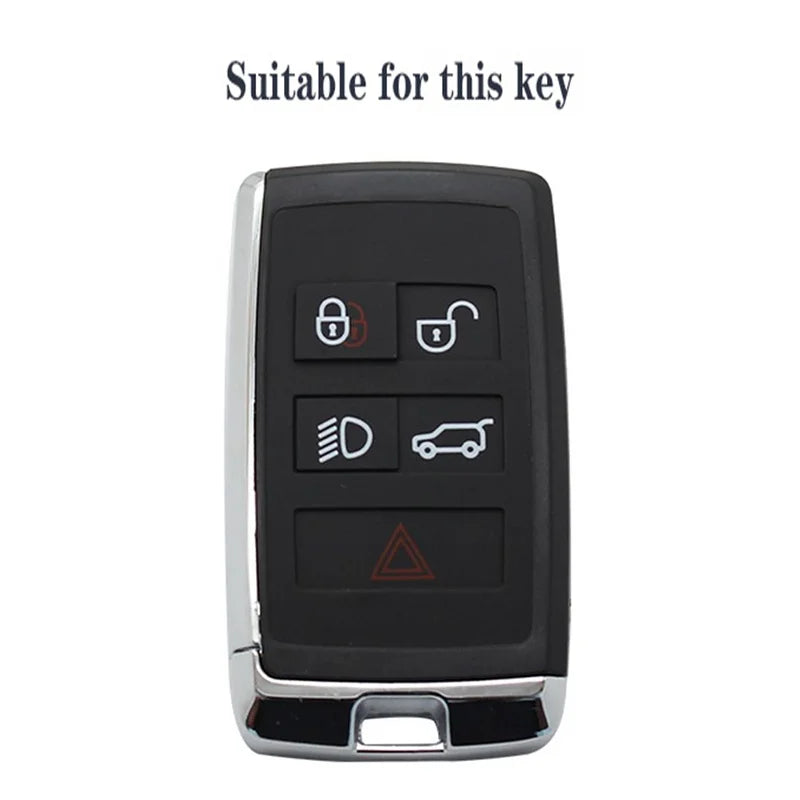 For Land Rover Range Rover Sport Evoque Velar Discovery 5 Jaguar XE XF E-Pace F-Pace A9 A8 X8 XJ XFL XJL Silicone Car Key Case