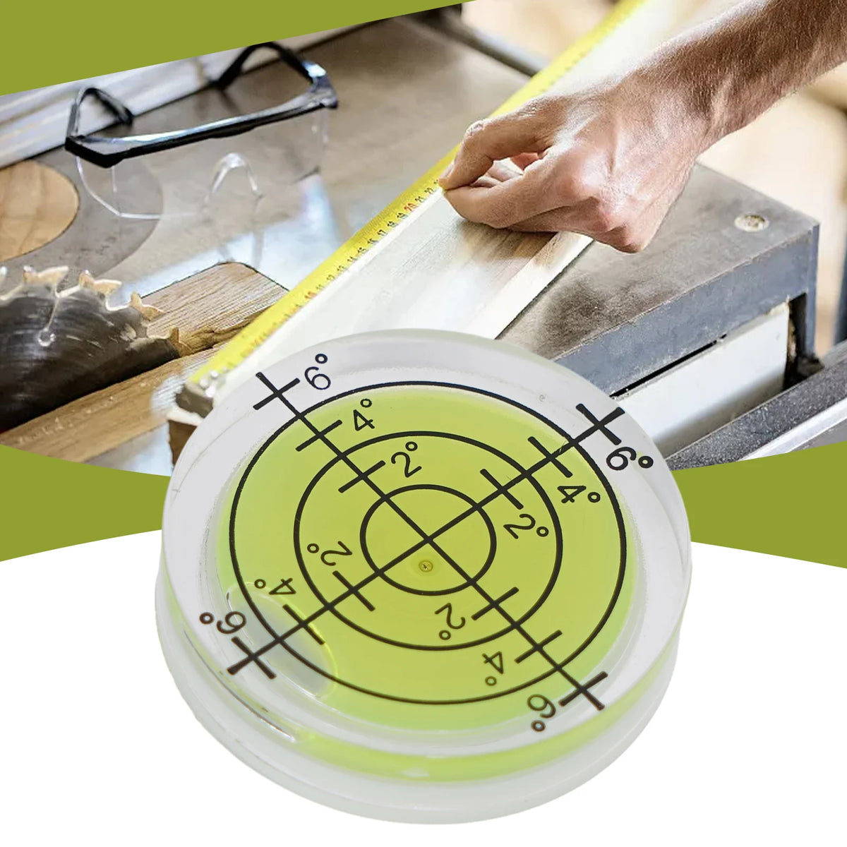 Round Bubble Level Spirit Level, 1/5 Pack – Bullseye