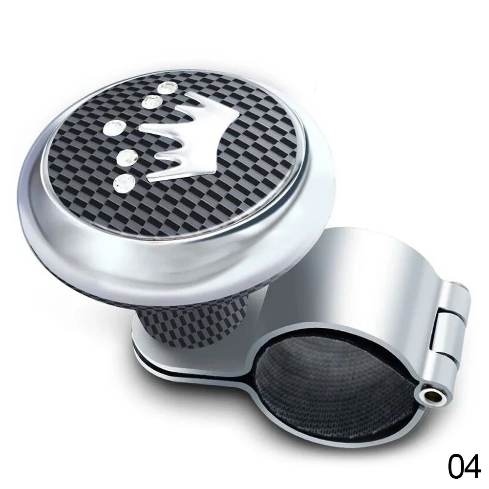Steering Wheel Spinner Knob with Clamp for Cars & Trucks, Universal