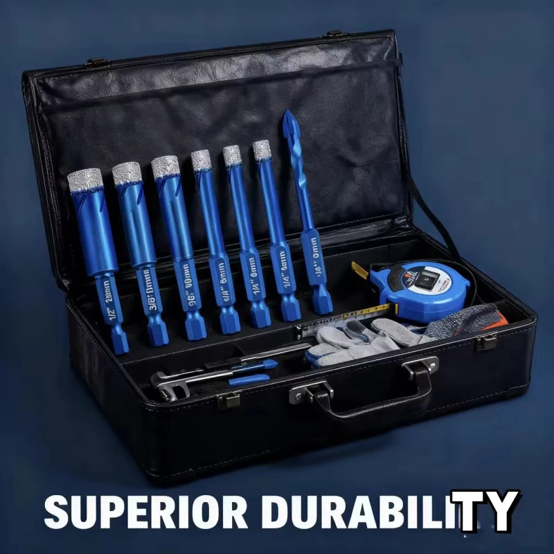 6-Piece Dry Drill Core Bit Set – Tile, Granite & Marble