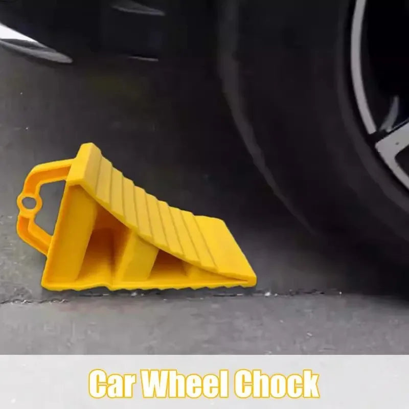 Trailer Wheel Chock with Handles – Anti-Slip Parking Wedge